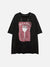 Washed Skeleton Torch Letters Graphic Tee