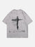Cross Washed Cotton Graphic Tee