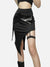High Waist Irregular Slit Skirt