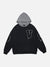 Fake Two Tassel Embroidery Letters Print Hoodie