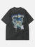 Skull Butterfly Washed Graphic Tee
