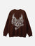 Devil Alphabet Knit Sweater