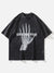 Bone Fingers Washed Graphic Tee