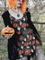 Pumpkin Ghost Print Dress